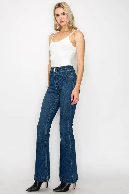 Artemis Vintage Plus Size - High  Rise Modern Flare Jeans