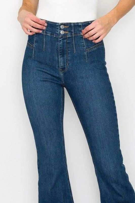 Artemis Vintage Plus Size - High  Rise Modern Flare Jeans