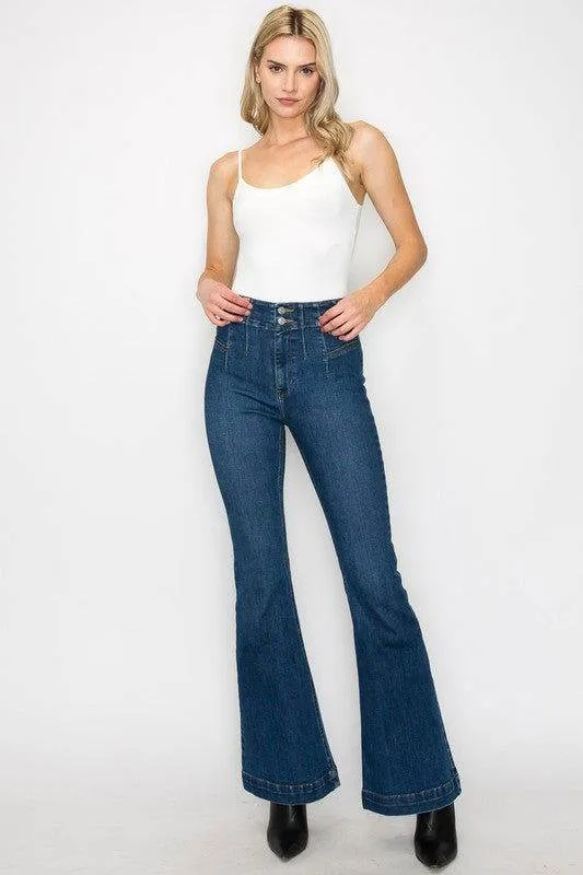 Artemis Vintage Plus Size - High  Rise Modern Flare Jeans