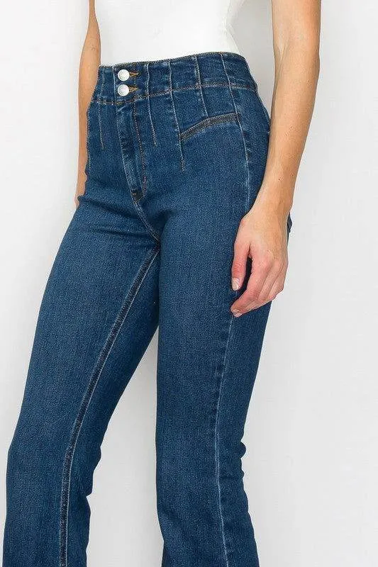 Artemis Vintage Plus Size - High  Rise Modern Flare Jeans