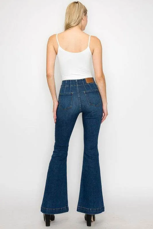 Artemis Vintage Plus Size - High  Rise Modern Flare Jeans