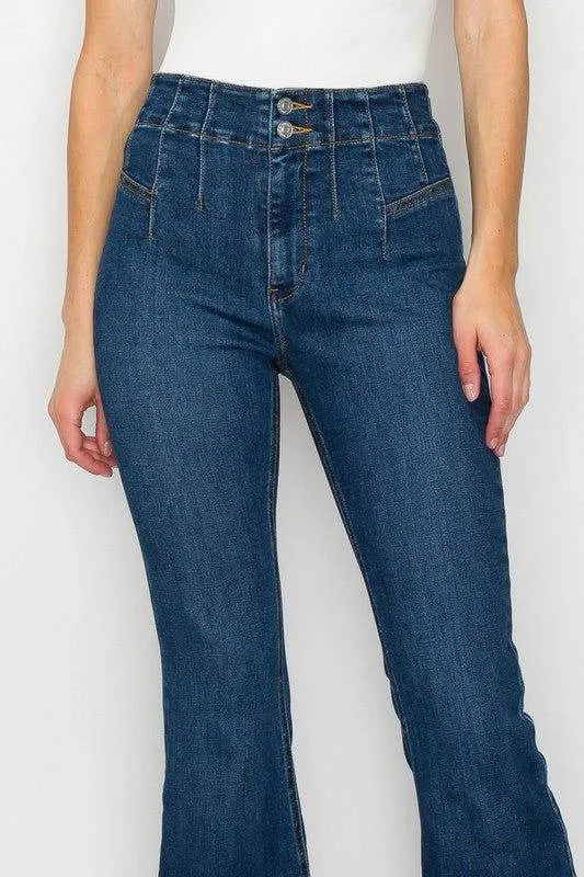 Artemis Vintage Plus Size - High  Rise Modern Flare Jeans