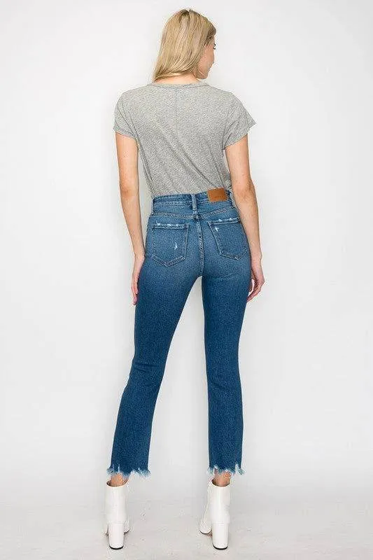 Artemis Vintage Plus Size - High Rise Slim Straight Jeans