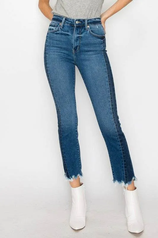 Artemis Vintage Plus Size - High Rise Slim Straight Jeans