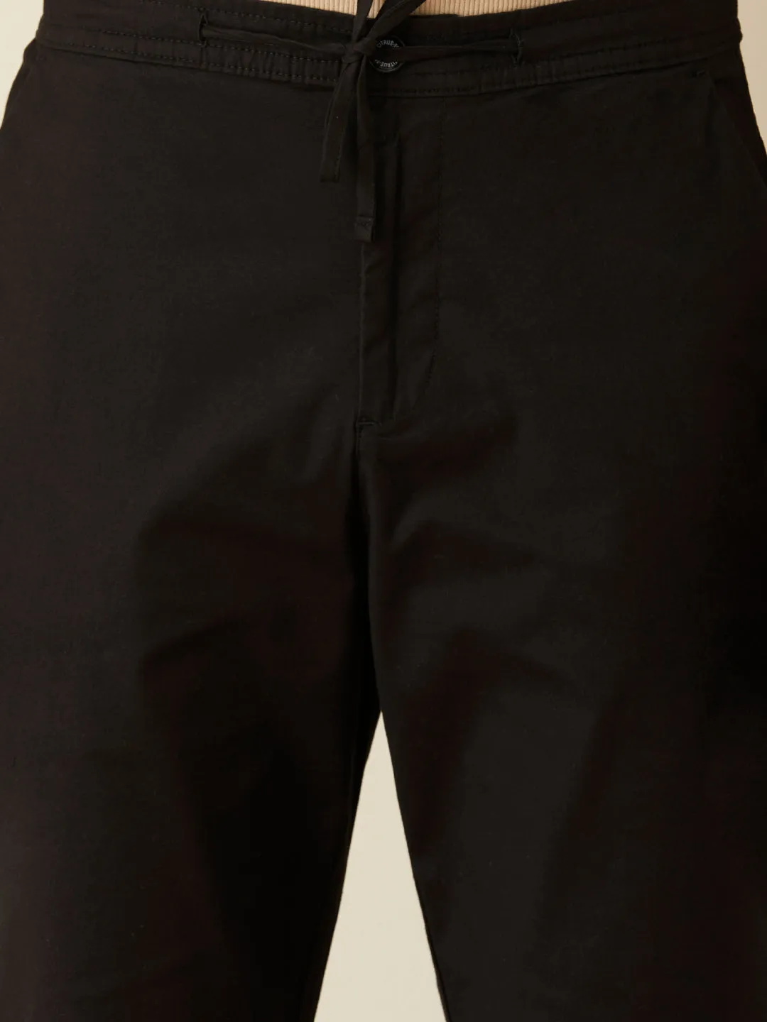 Black Plain Loose Pants