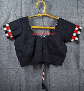 Black With Pasapali Border (Blouse)