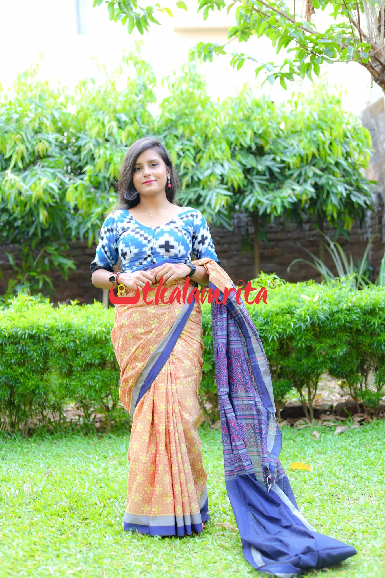 Blue Kuthi Pasapali (Blouse)