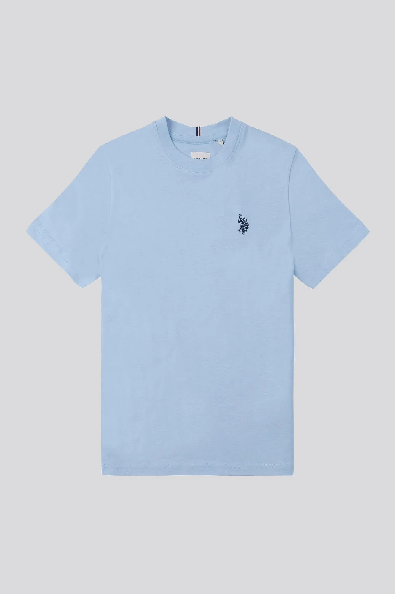 Boys Double Horsemen T- Shirt in Chambray Blue