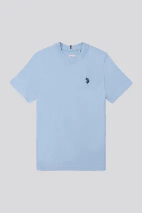 Boys Double Horsemen T- Shirt in Chambray Blue