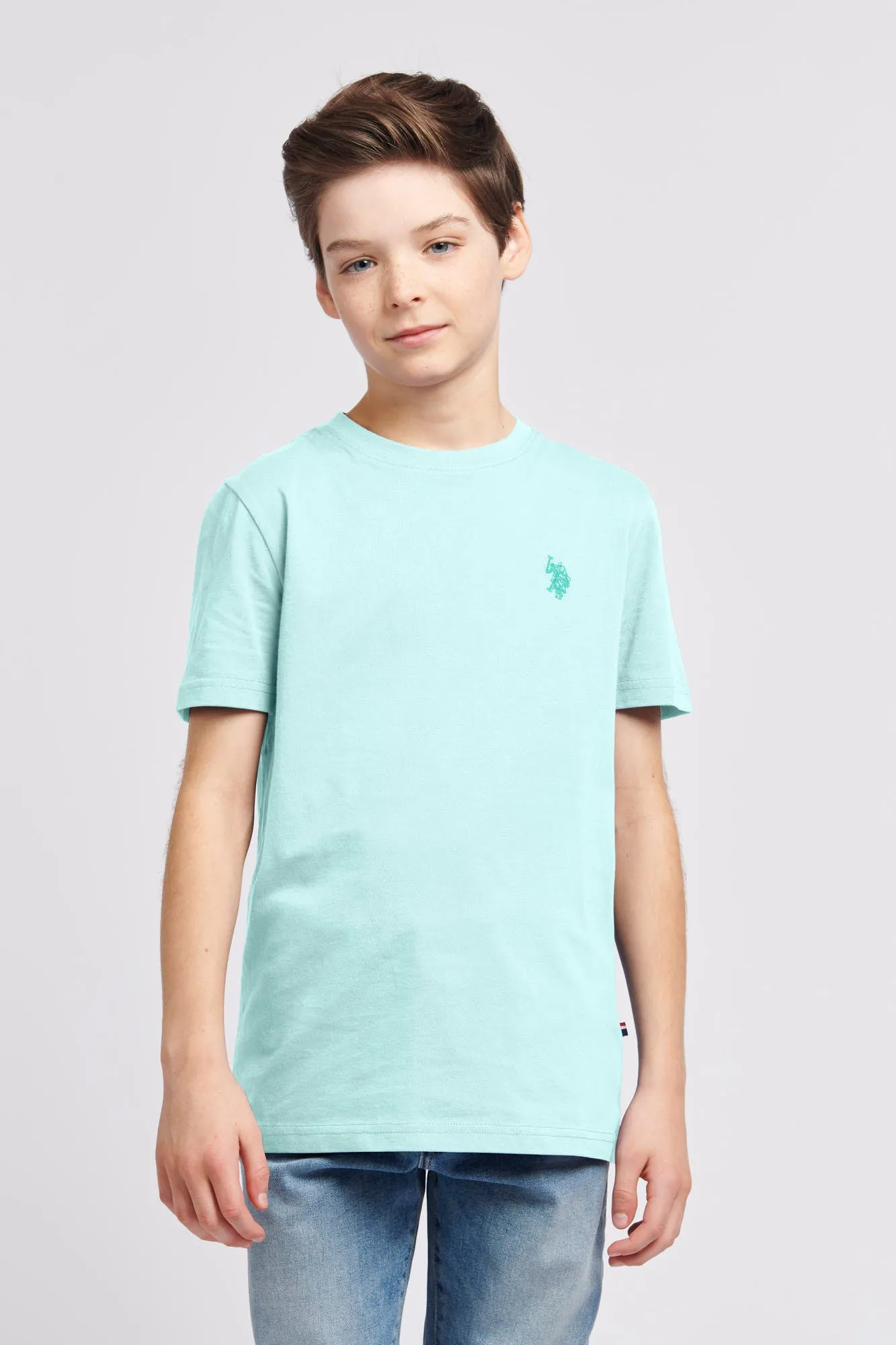 Boys Double Horsemen T- Shirt in Water Ballet