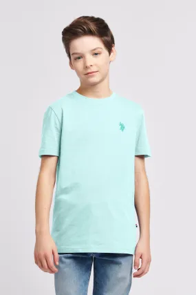 Boys Double Horsemen T- Shirt in Water Ballet