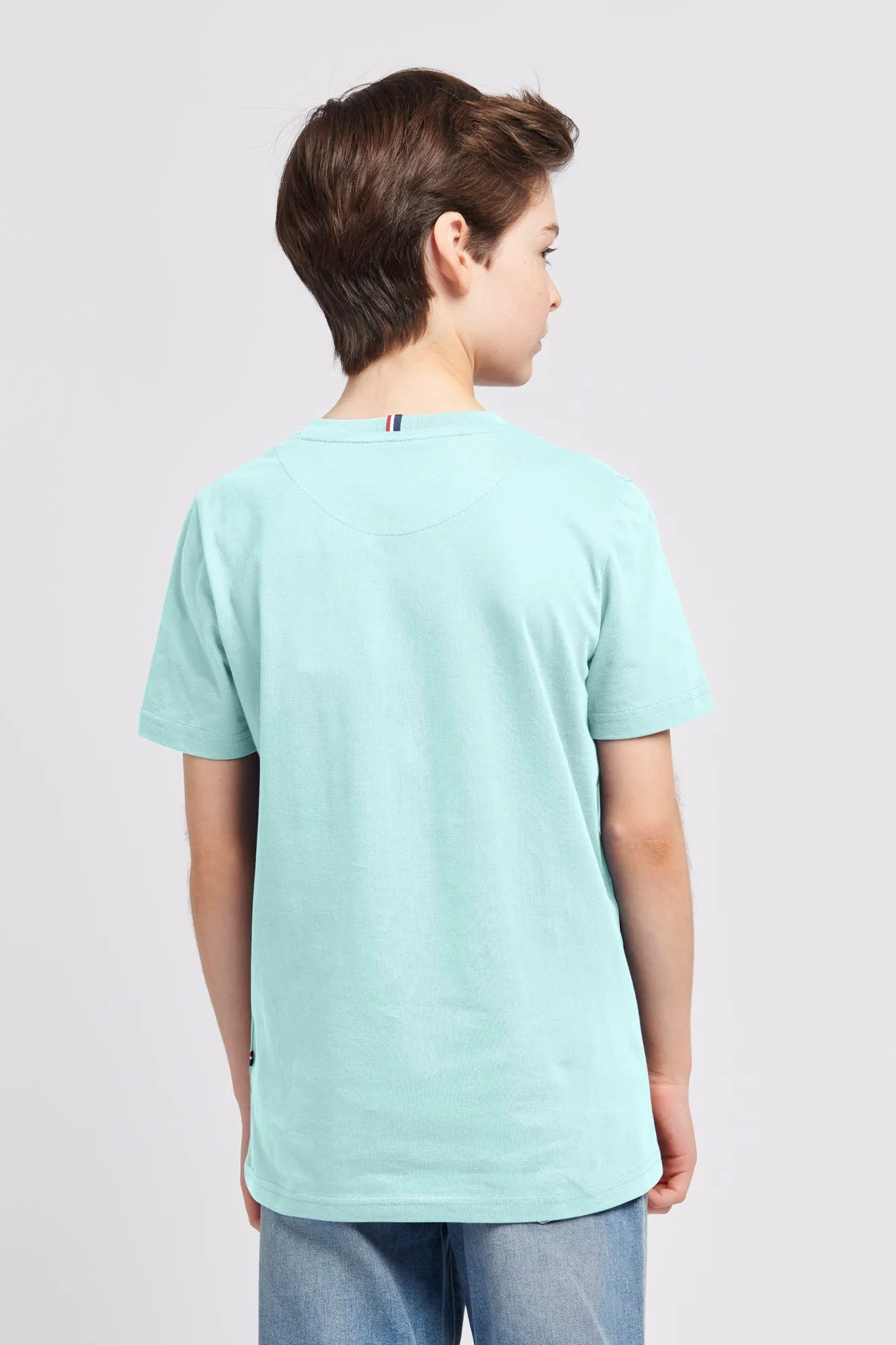 Boys Double Horsemen T- Shirt in Water Ballet