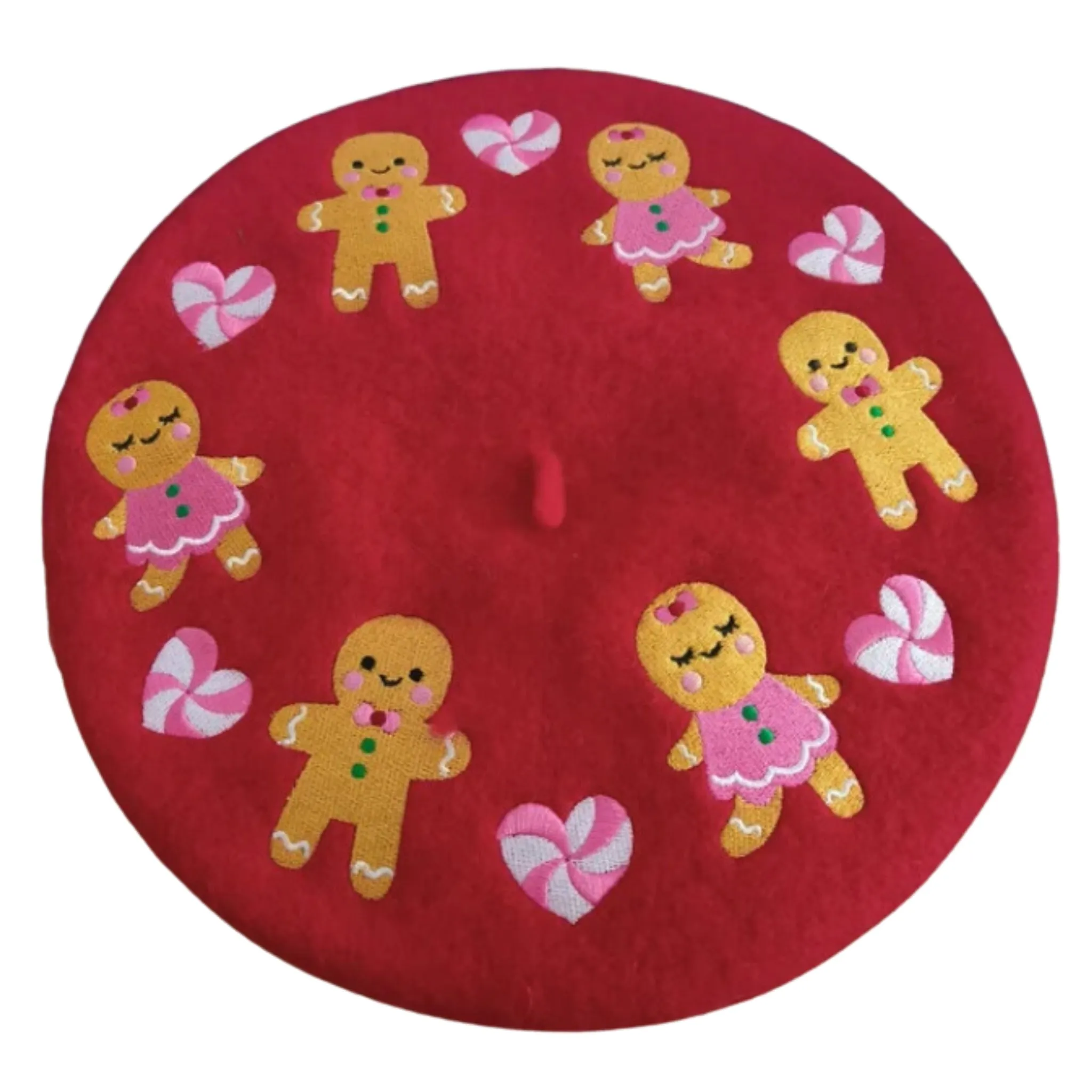 Candy Hearts Beret Hat