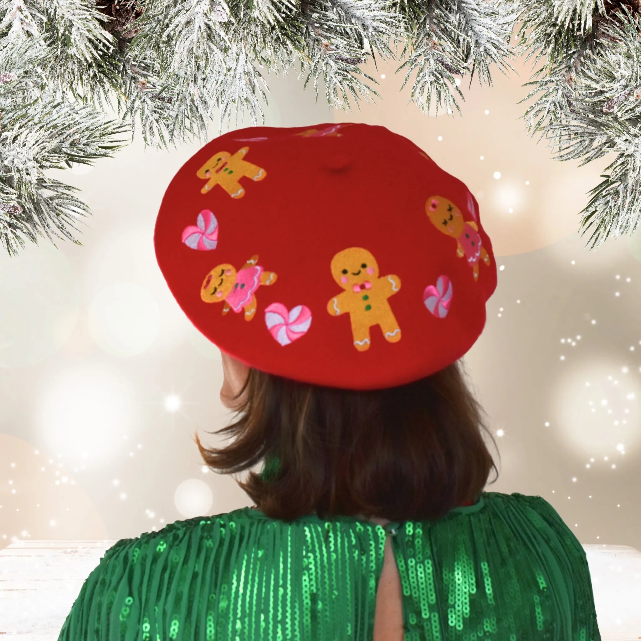 Candy Hearts Beret Hat