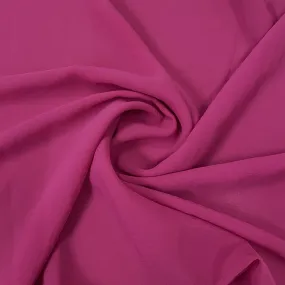 Classic Watermelon Pink Solid Georgette Fabric