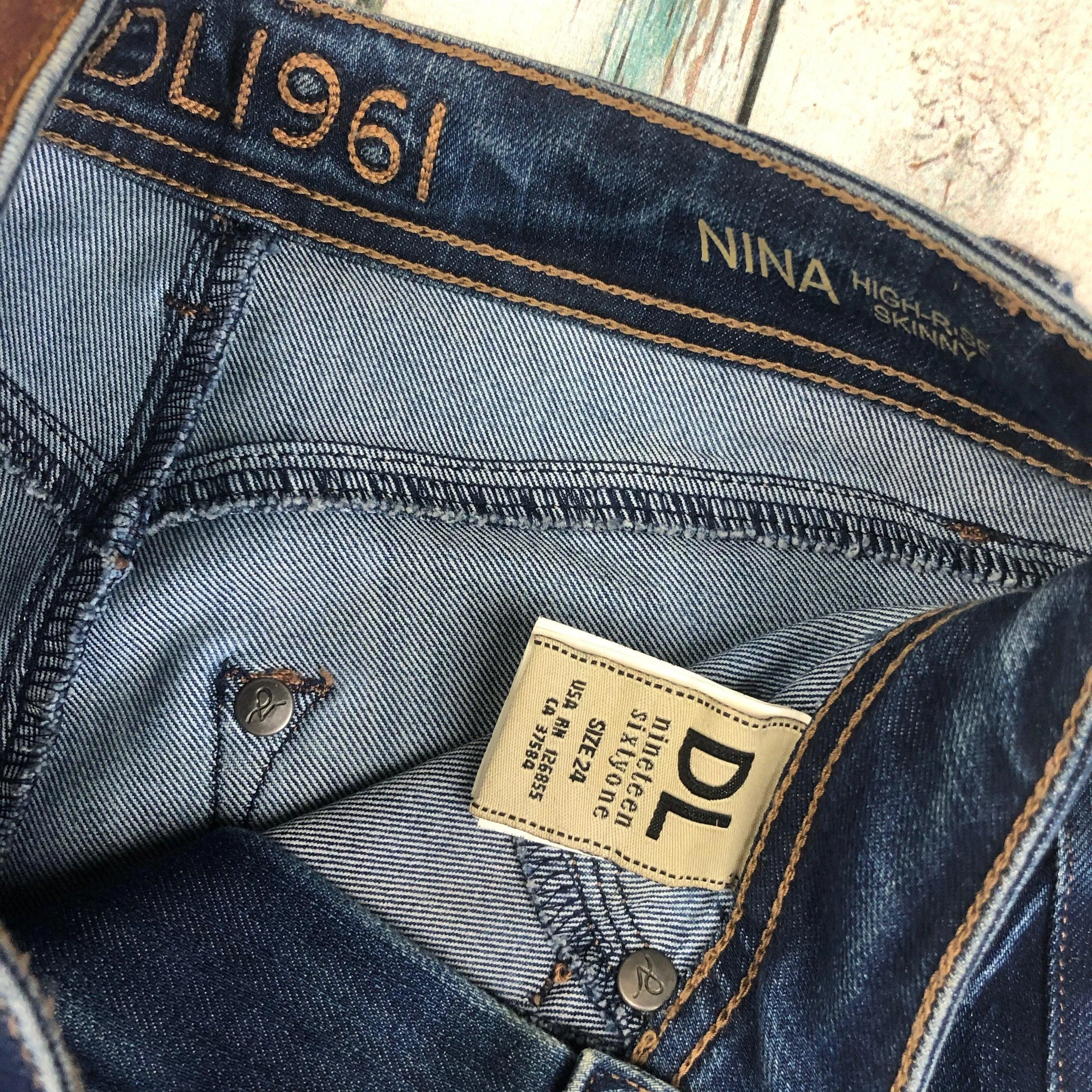 DL1961 'Nina' High Rise  Skinny Jeans -Size 24" / 6AU