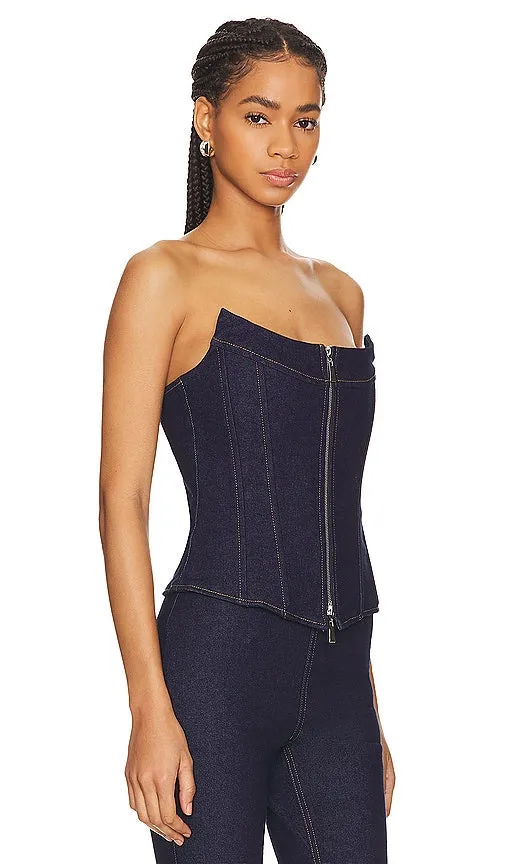 EB Denim Claire Corset in Blue