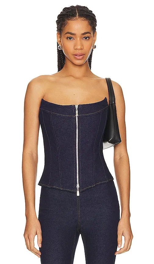 EB Denim Claire Corset in Blue