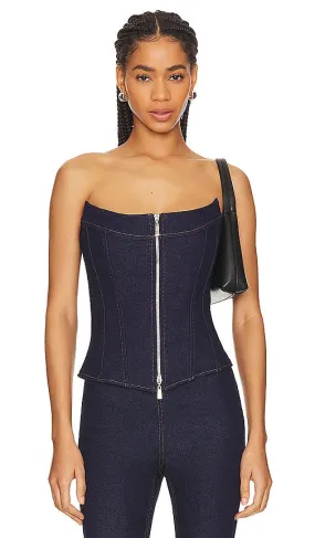 EB Denim Claire Corset in Blue