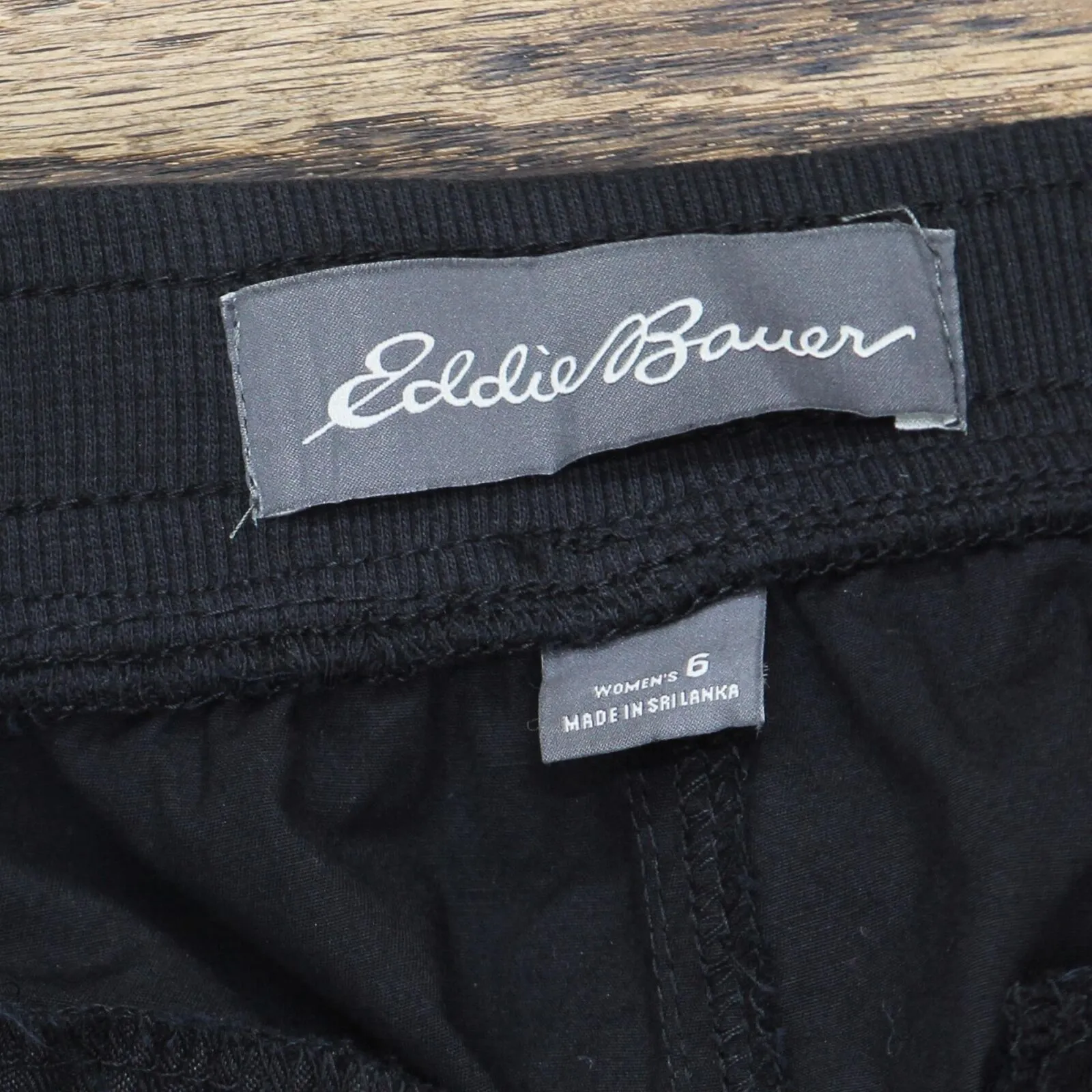 Eddie Bauer Women's Laid Back Twill Jogger Pants Black 6