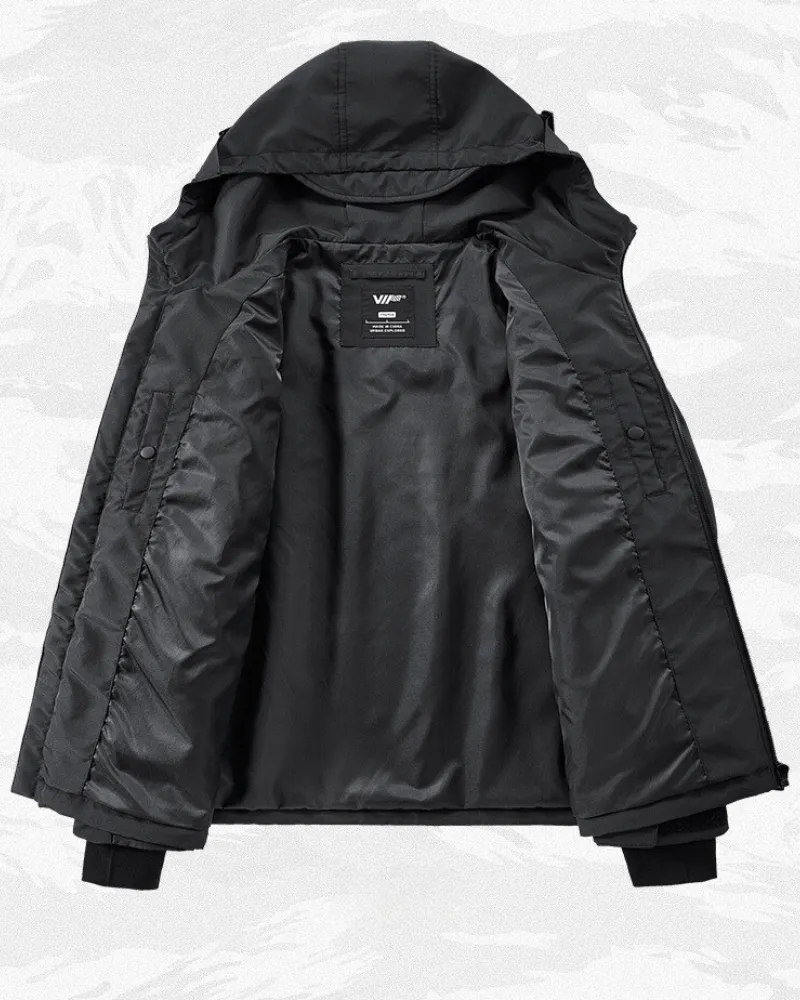 Functional Multi-pocket Cargo Hooded Jacket