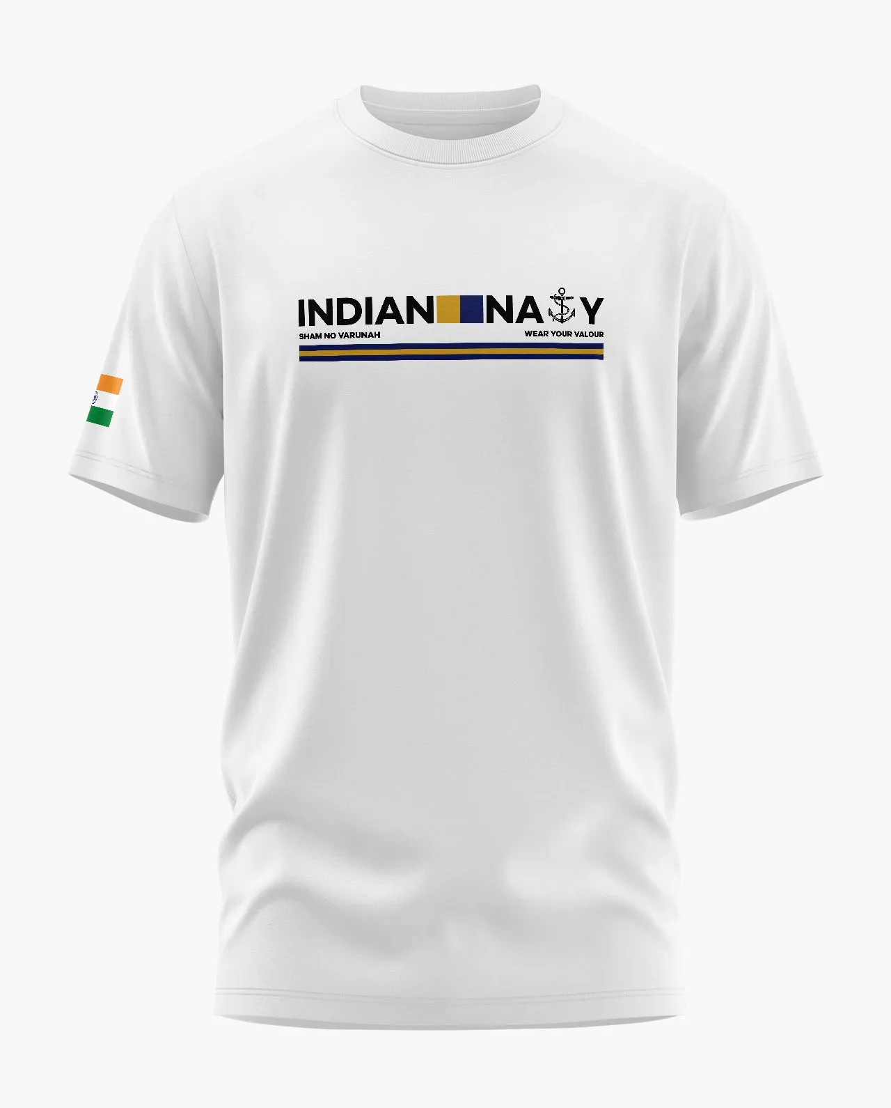 Indian Navy Admiral Signature LuxeSoft Cotton T-Shirt