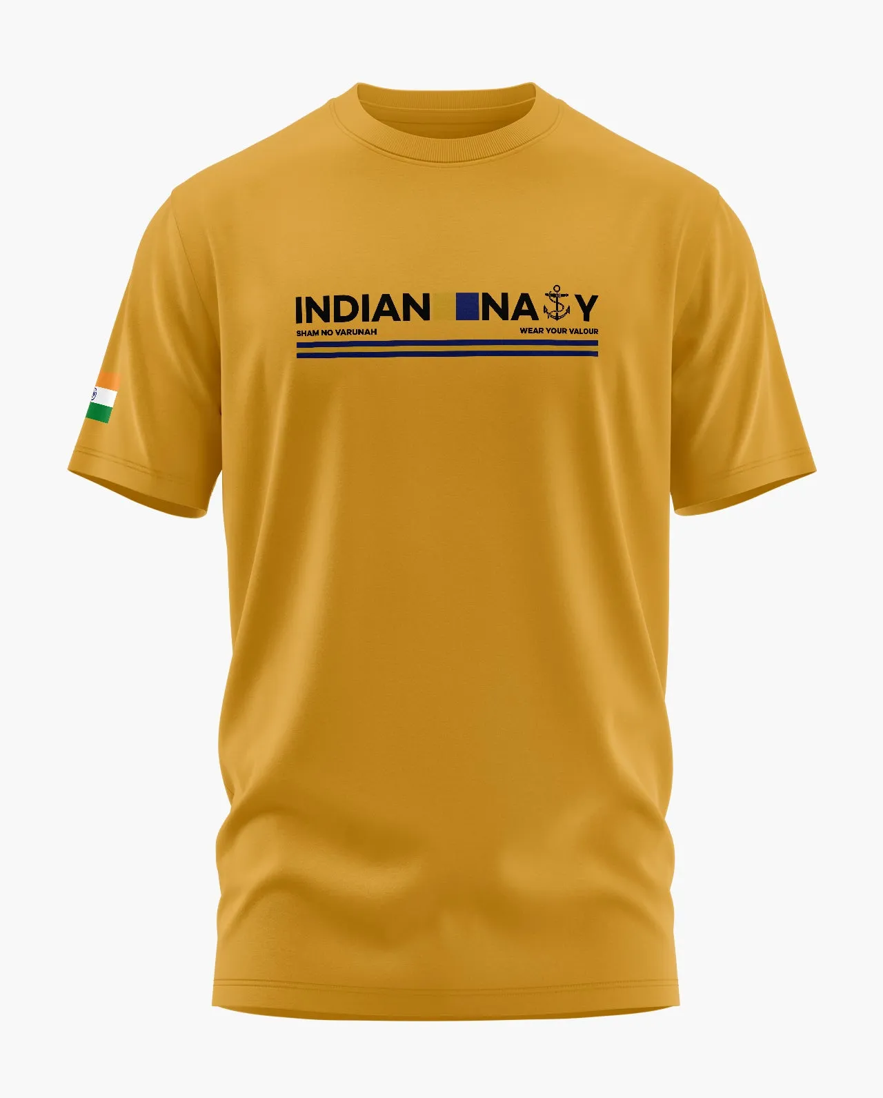 Indian Navy Admiral Signature LuxeSoft Cotton T-Shirt