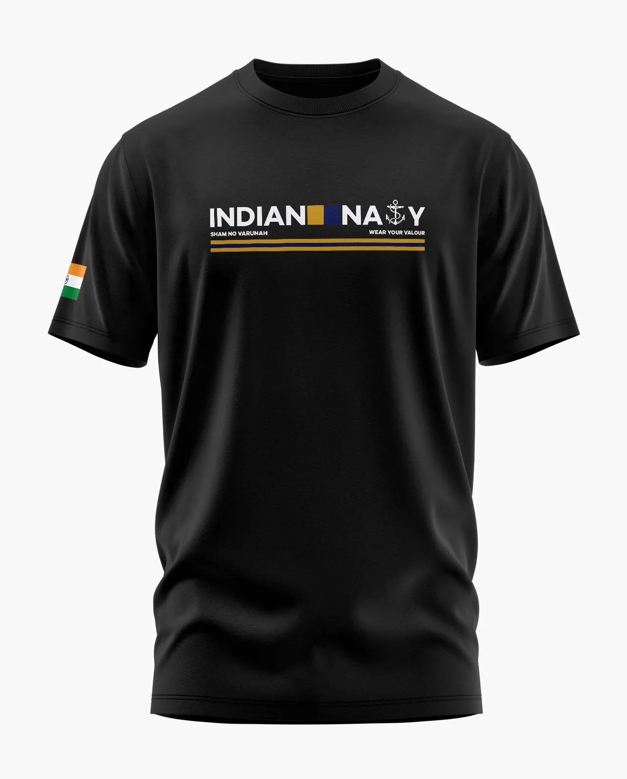 Indian Navy Admiral Signature LuxeSoft Cotton T-Shirt