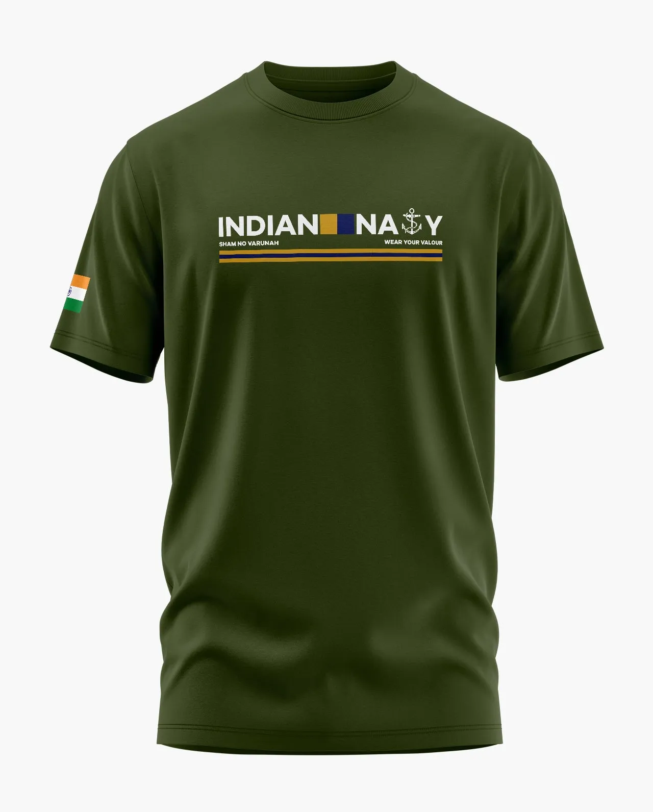 Indian Navy Admiral Signature LuxeSoft Cotton T-Shirt