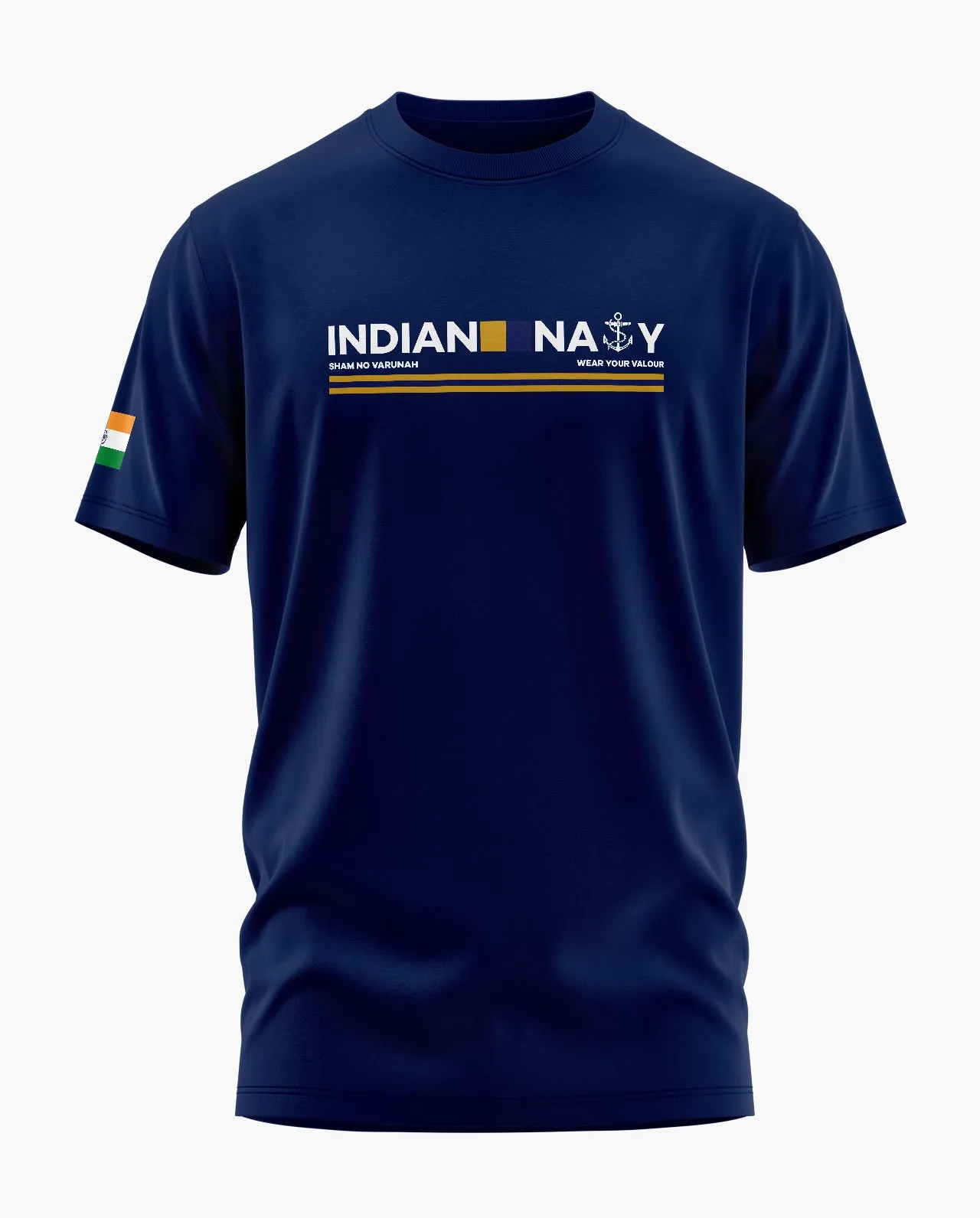 Indian Navy Admiral Signature LuxeSoft Cotton T-Shirt