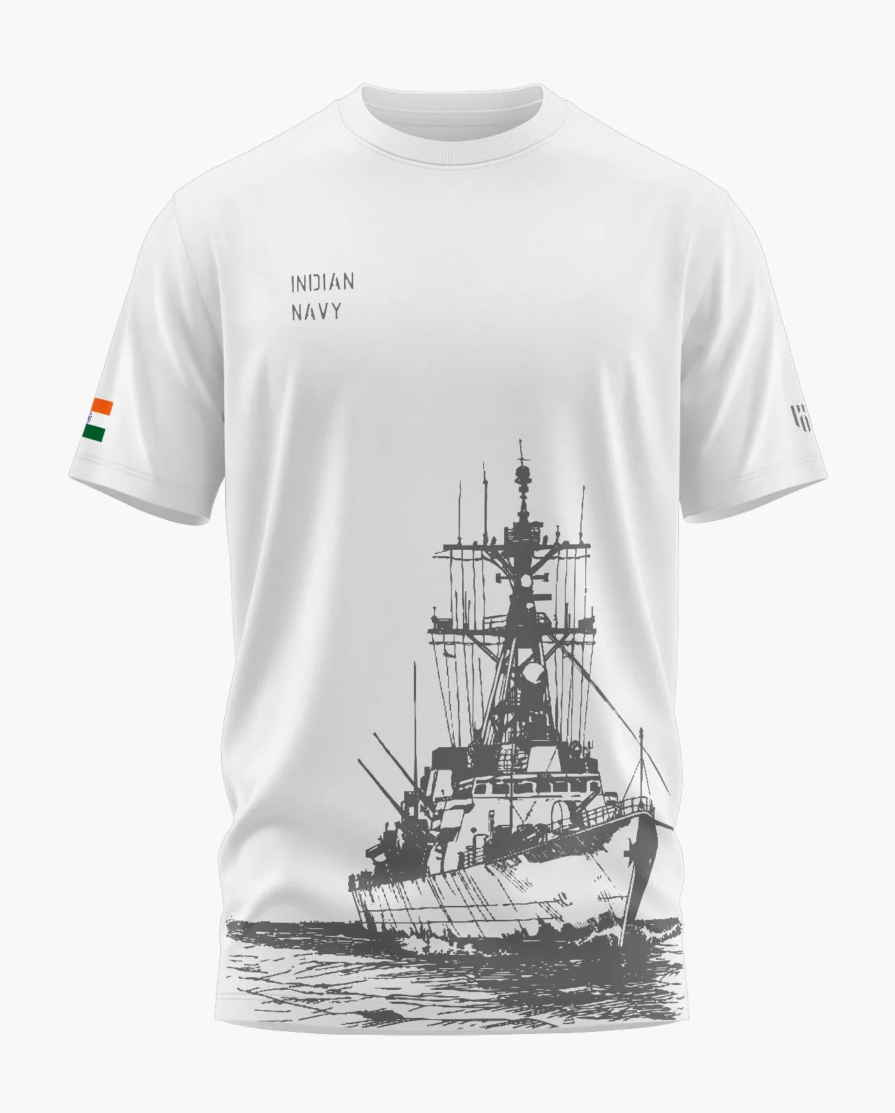 INDIAN NAVY VINTAGE Signature LuxeSoft Cotton T-Shirt