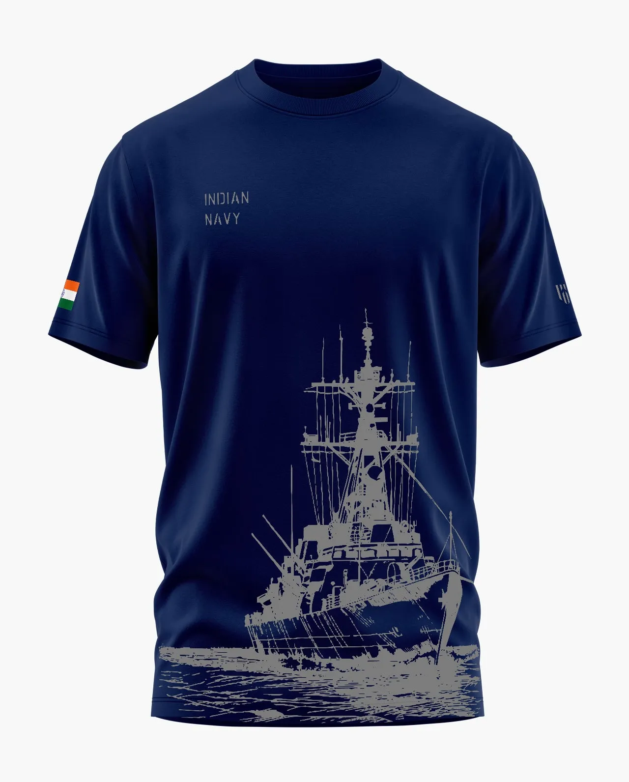 INDIAN NAVY VINTAGE Signature LuxeSoft Cotton T-Shirt