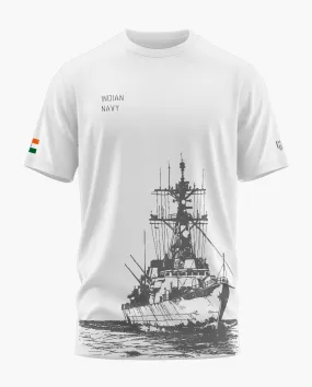 INDIAN NAVY VINTAGE Signature LuxeSoft Cotton T-Shirt