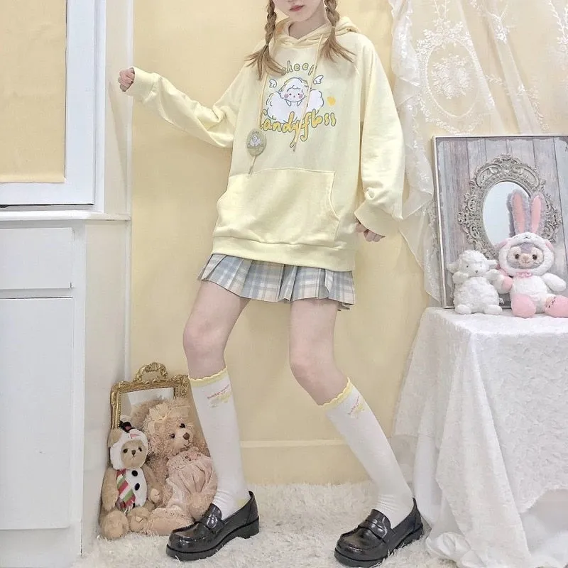 Kawaii E Girl Print Hoodie