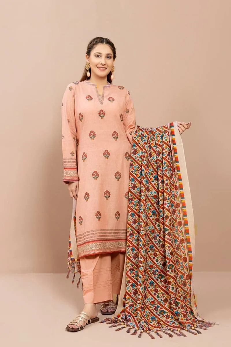 Kayseria 3Pc Embroidered dhannak Suit winter Collection 842