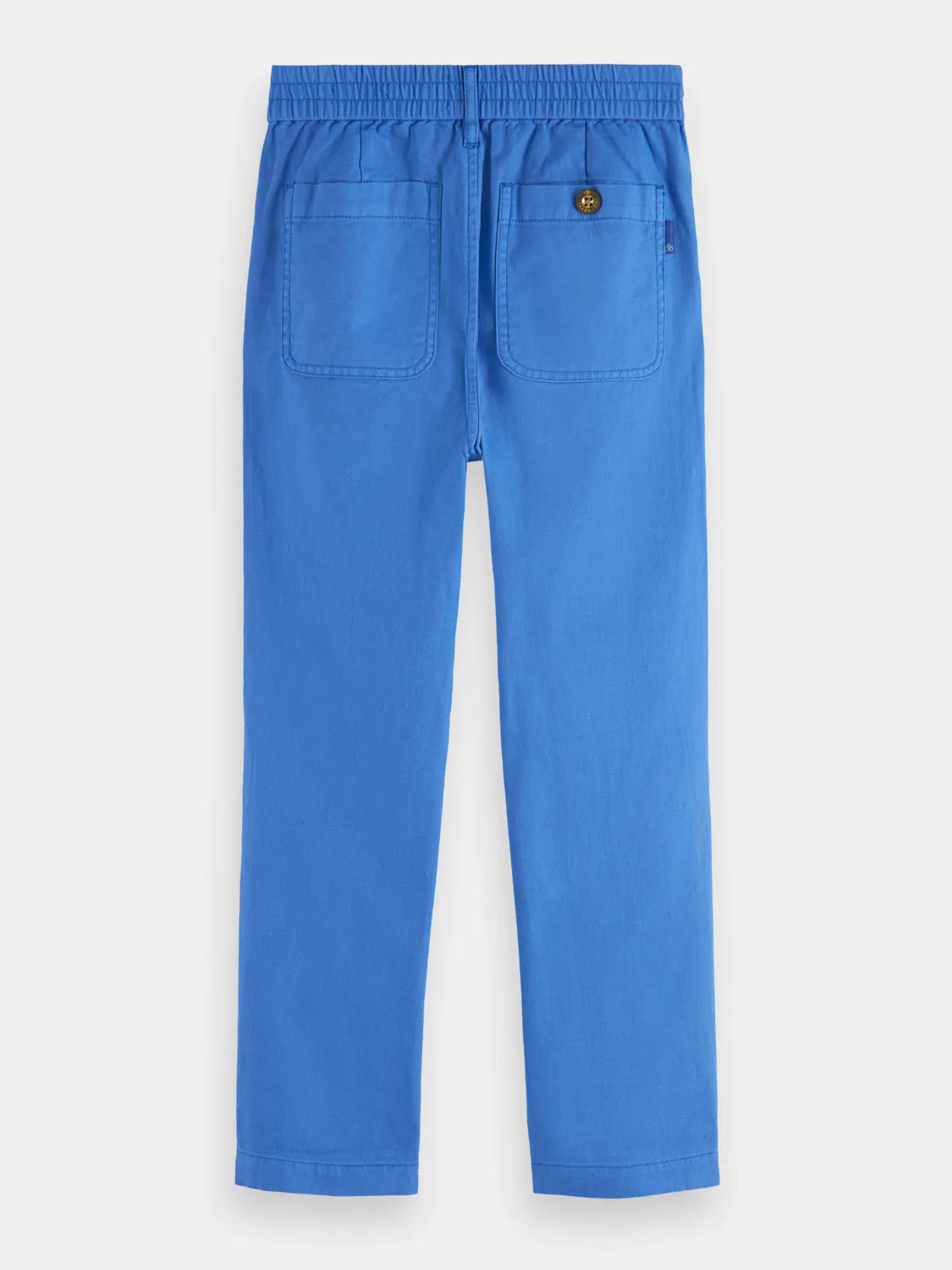 Kids - Loose tapered-fit cotton-linen pants