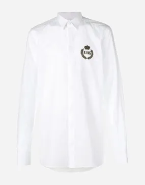 King Embroidery Patch Shirt