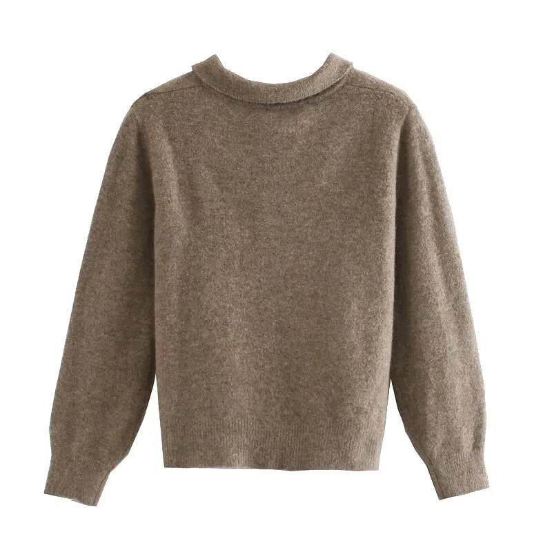 KNITTED SWEATER WITH BUTTONS