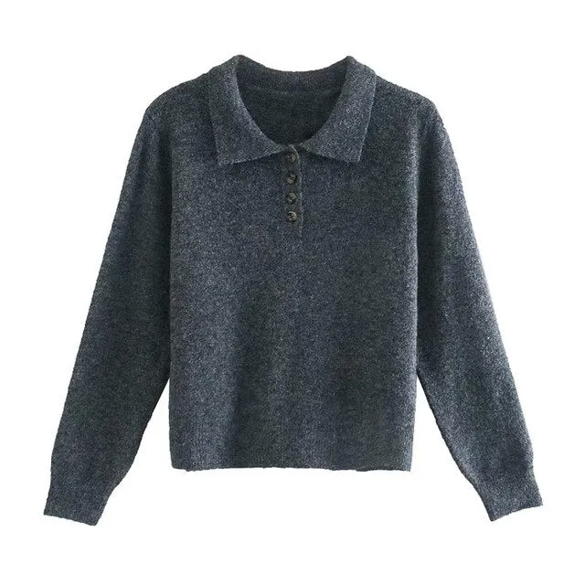 KNITTED SWEATER WITH BUTTONS