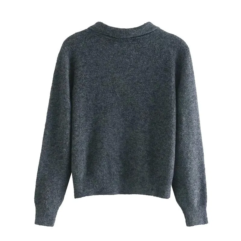 KNITTED SWEATER WITH BUTTONS