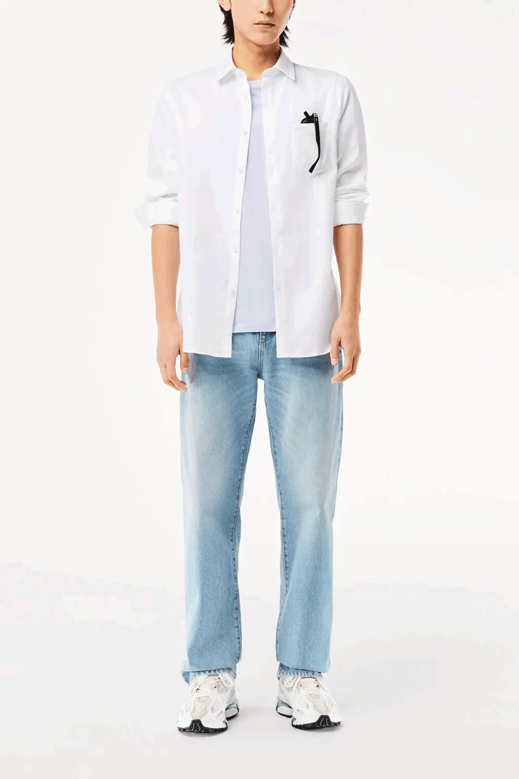 Lacoste - Men's Regular Fit Solid Cotton Shirt