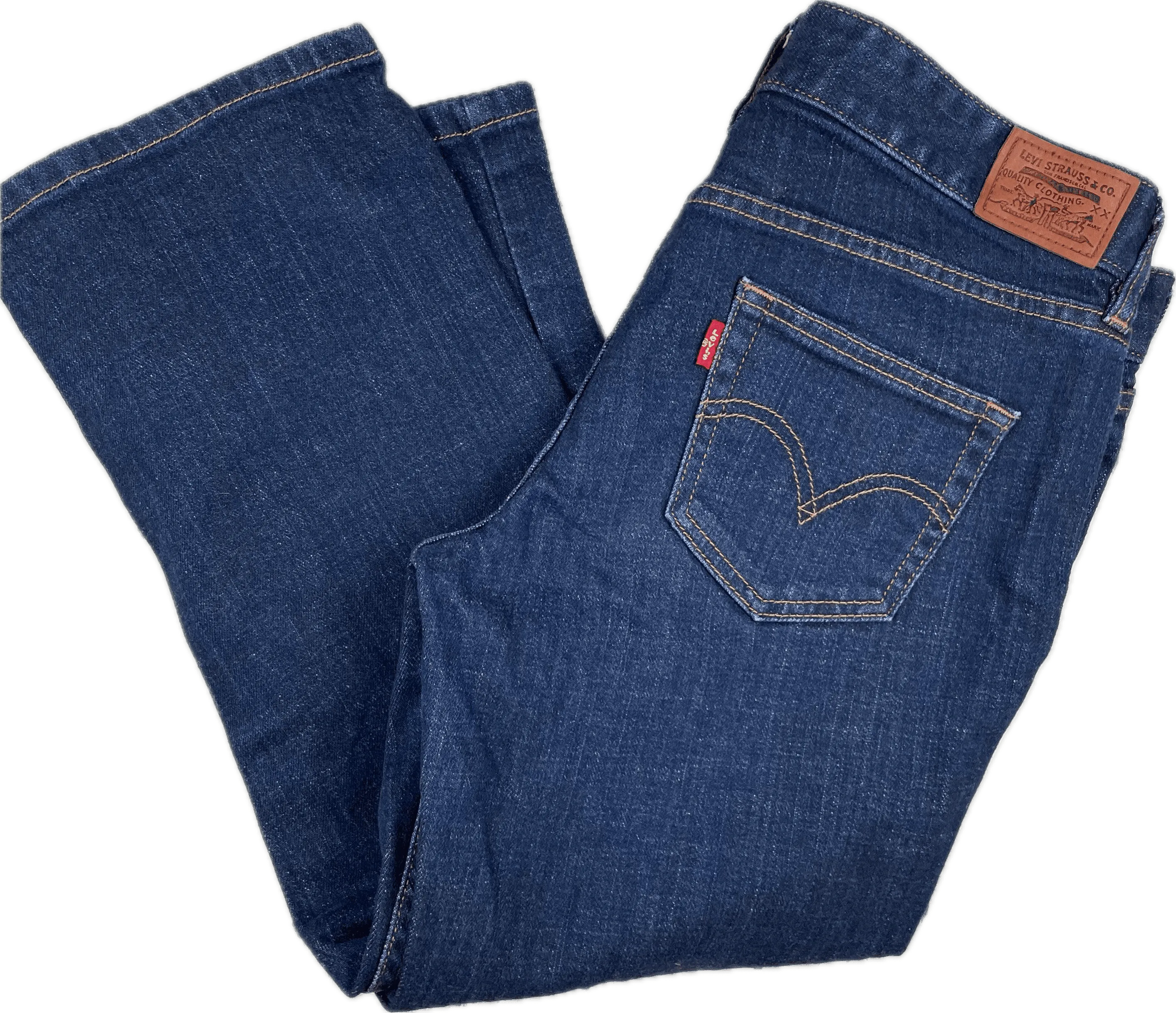 Ladies Levis Crop Denim Jean /Long Shorts   - Size 30