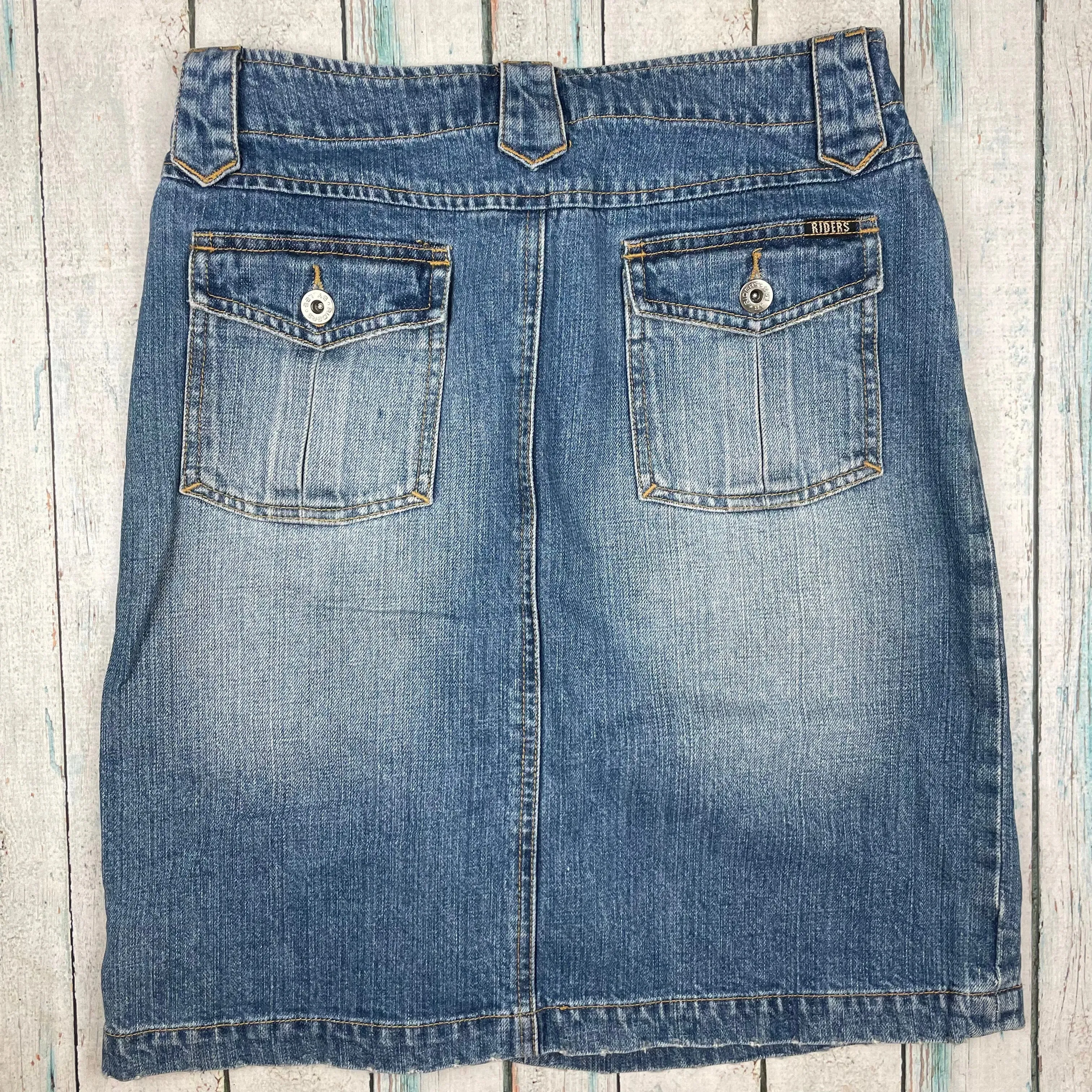 Lee Denim Pleat front Jeans Skirt - Size 8
