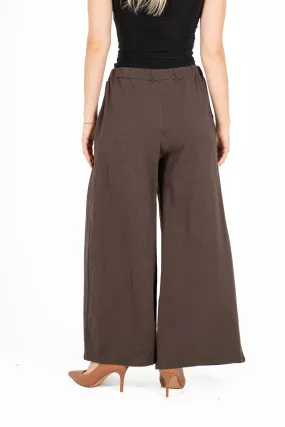 M Made in Italy – Wide-Leg Knit Pull-On Pants With Side Seam Pockets