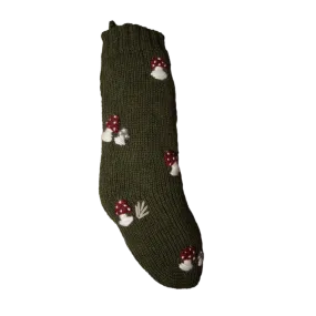 Mushroom Stocking - Moss