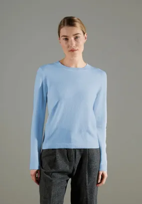 Nami 4 Sky Blue Cashmere Crew Neck Sweater