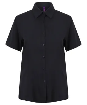 Navy - Women's wicking antibacterial short sleeve shirt