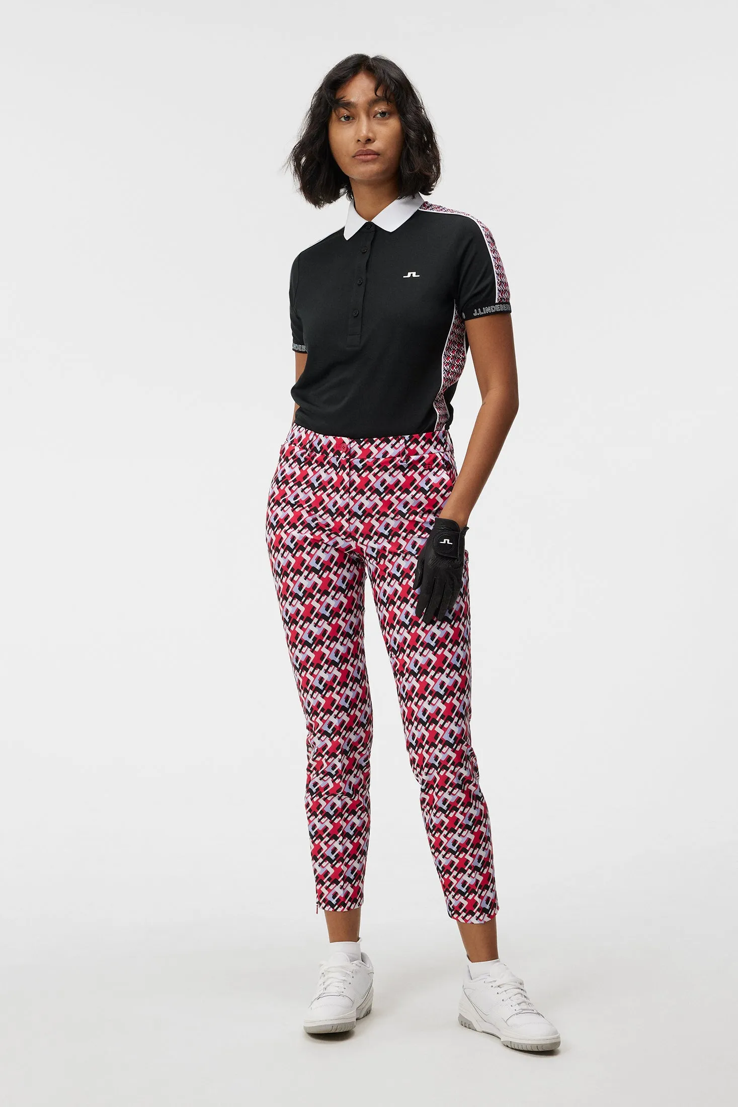 Pia Print Pant / JL Micro Bridge Rose Red