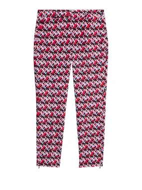 Pia Print Pant / JL Micro Bridge Rose Red