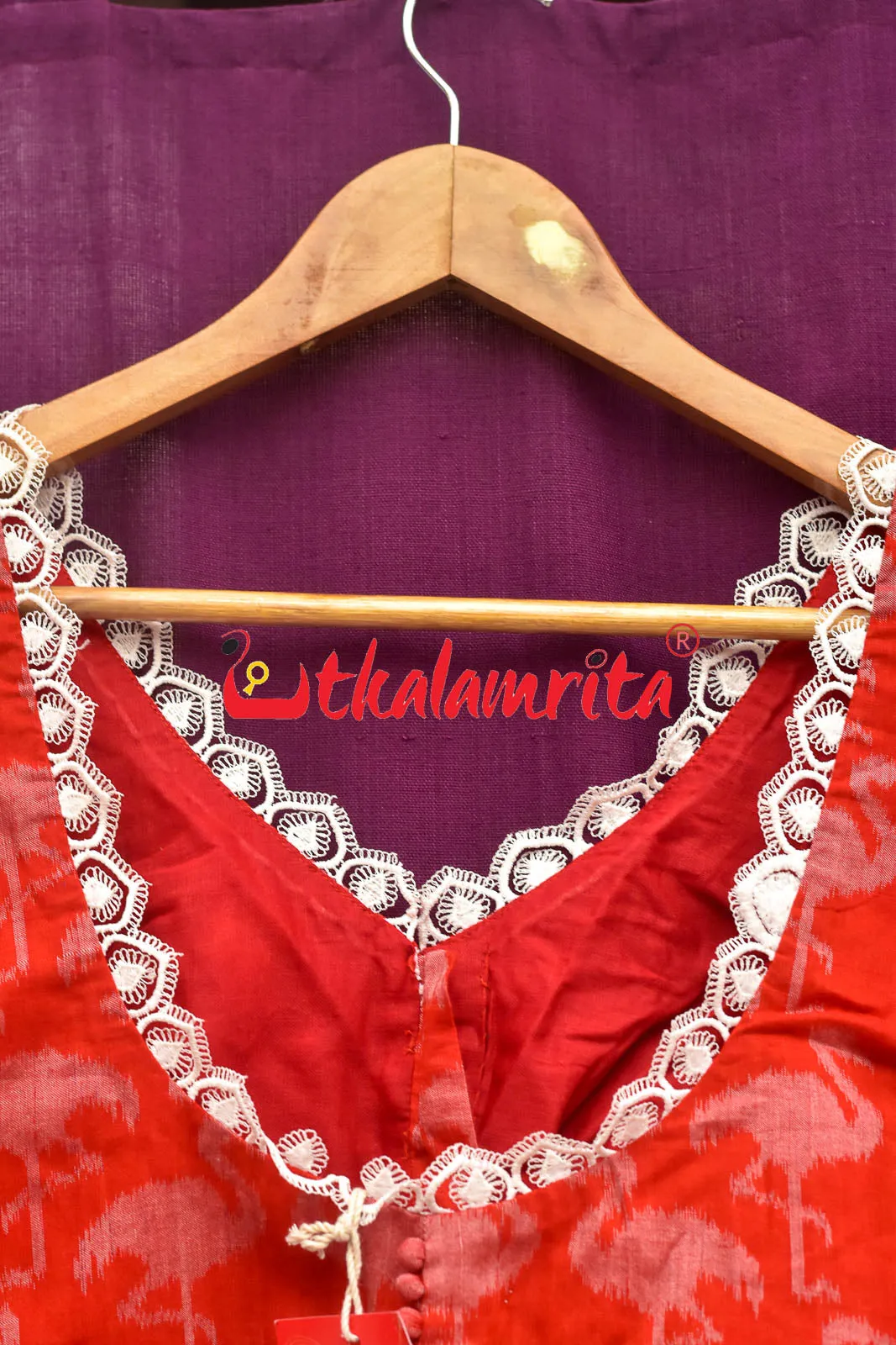 Red Cranes (Blouse)